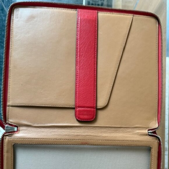 Never Used Coral Leather Coach Ipad Case/Protector - Picture 5 of 5